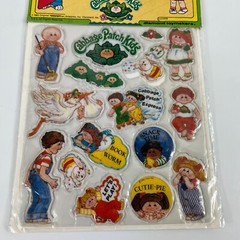 Vintage Cabbage Patch Kids Stick-Ons Puffy Stickers 1983 Diamond Toymakers NEW