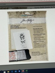 Tim Holtz Storage Studios Clear Stamp Storage Binder Refills 8/Pkg 8 1/2″ x 7″