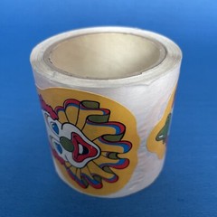 Vintage Stickers, Clown, Unknown Maker, Roll Of About 50