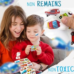 Safe and Colorful 280 PCS Transportation Stickers – Perfect for Classroom & Fun!