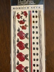 Printworks Border Stickers & 2 Pkgs Stickers Red Rose Pattern NEW Sealed