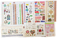 Vintage 2001 PSX Design Scrapbook Stickers Birthday Travel Sayings Love – 10shts