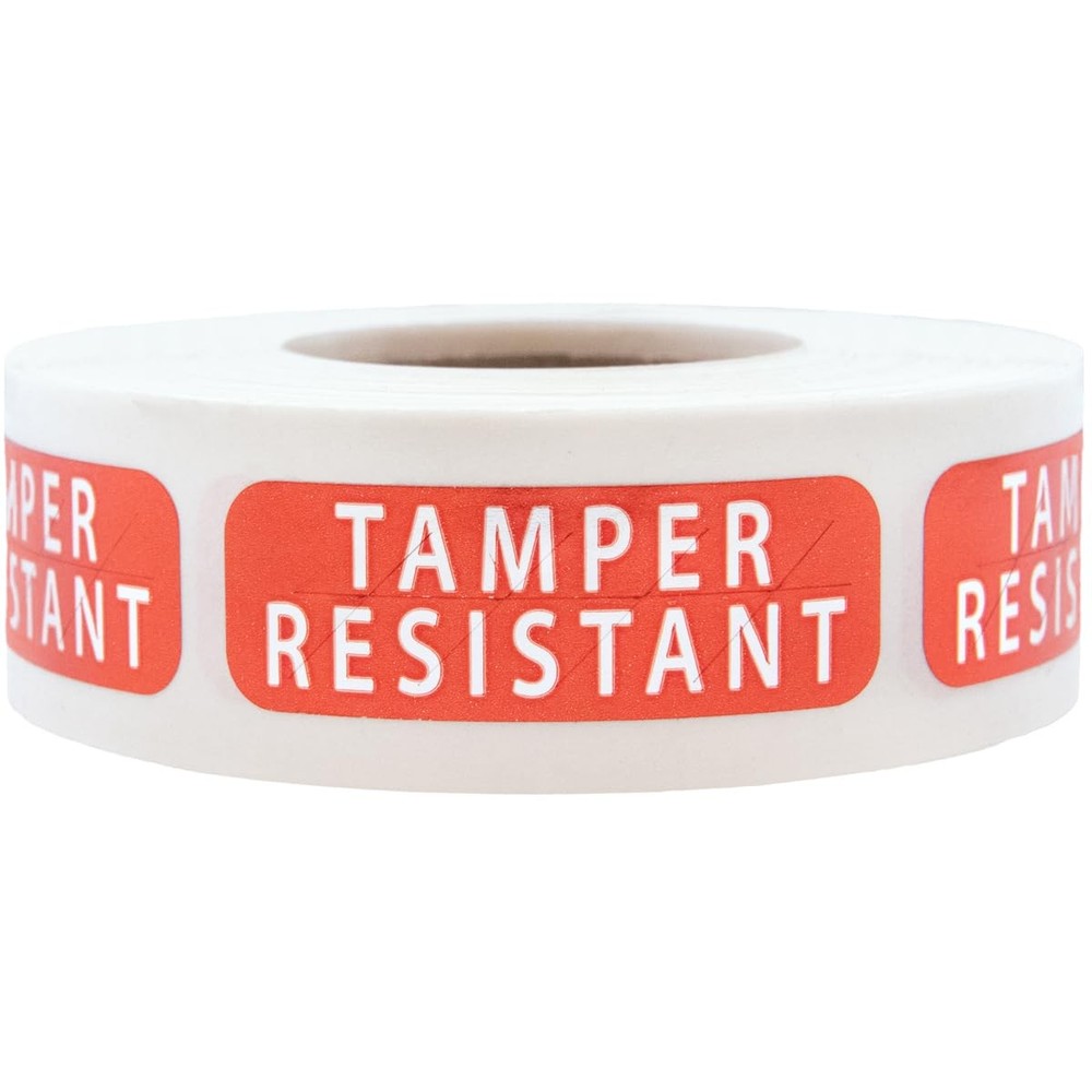Tamper-Resistant Metallic Labels, 0.5 x 1.5 Inch 500 Total Tamper Stickers – …
