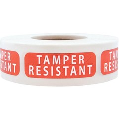 Tamper-Resistant Metallic Labels, 0.5 x 1.5 Inch 500 Total Tamper Stickers – …