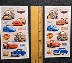 2 Sheets of Hallmark Stickers from Disney/Pixar Cars Movie