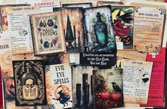 #731 -125+pcs WITCH W/ BROOM PEN SCRAP JUNK JOURNAL KIT REAL EPHEMERA – JOURNAL