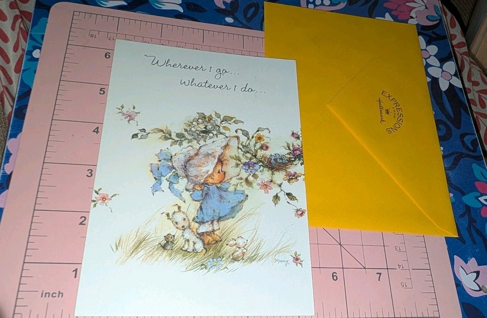 Vintage Hallmark Greeting Card Mary Hamilton A Prayer For You w/Envelope