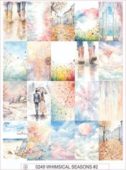 WHIMSICAL SEASONS #2 – COMPLETE SHEET OF 20 STICKERS