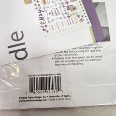 Karen Foster Design 8×8 Calendar Rub-On May Multi-Color Scrapbook Words Phrases