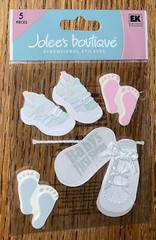 RARE! Jolees Baby’s 1st Steps Shoes Footprints Boy Or Girl Toddler Infant First