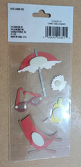 keepsake summer embellishments 26786G-PE-101 S-123 3-D cuts NEW As shown