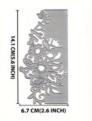 Flowers Border Edge Die Cut Card Making Envelopes Floral Invitations Cutting Die