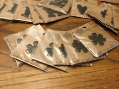 Scrapbooking Scrap Metal Letters Flowers Hearts Self Adhesive by Pressed Petals