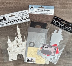 Motorcycle Castle Laser Cuts Scrapbook Craft Supplies Lil Davis Designs Stamping