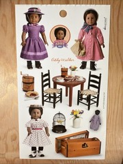 ADDY American Girl Sticker Sheet Scrapbook Craft Stickers