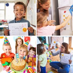 1500 Pcs Smiley Face Motivational Stickers for Teachers, Bright Yellow 3 Pack