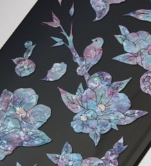 Korean Camellia Chaekgado Holographic Sticker Mother of Pearl Effect DIY Decor