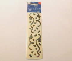 Mrs. Grossman’s Stickers Lot 3 Strips Brand New Package ~Silver Gold Confetti~