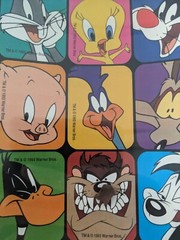 1993 CLEO LOONEY TUNES STICKERS Headstock 36 Stickers New Sealed