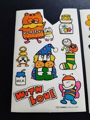VTG Midori Japan Cartoon Animal Milk Food Theme Stickers Kawaii Venice Brand