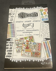 Ranger Dylusions Creative Dyary Stickers Collections 1 & 2 48 sheets NEW