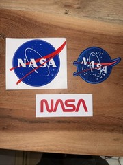 NASA Sticker Decal Space Meatball Stickers + Logo & Iron / Sew On Patch Lot new