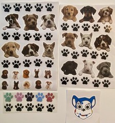 Large Lot Of Dog Stickers! Jolee’s Boutique, MAMBI, Cloud 9, Etc