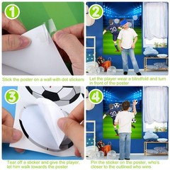 Soccer Party Games for Kids Pin The Soccer on The Goal Birthday Party Games F…
