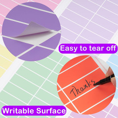 Colored Label Sticker in 12 Colors,3 X 1 Inch Rectangle Color- Coding Labels,…