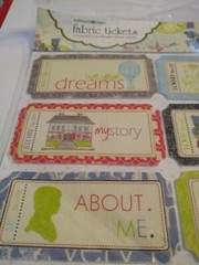 NEW Webster’s Pages Fabric Tickets ALL ABOUT ME FT1500