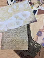 30+ pcs Neutral Palette Lot Junk Journal Papers & Cardstock Scrapbook Collage
