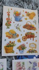 Vintage Stickers Easter Spring Hallmark Paper Art Lot 7 Sheets Storage Odor READ