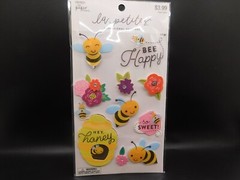 The paper studio la petites Bee & Flower 3D stickers 11pc