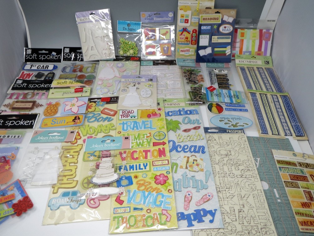 K&Company Jolee’s Boutique Marcella Scrapbook Sticker Lot Most New