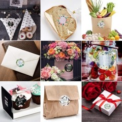500pcs/Roll 1″/1.5″Thank You Stickers for Small Business,Round Sealing Labels