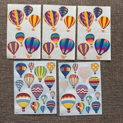 Vintage Mrs. Grossman’s Hot Air Balloons Sticker Sheet Style + AGC Sheets Read