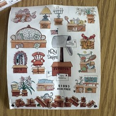 Vintage Moving Sticker ROLL Stickers, Boxes, Mailbox, New Home, Over 90 Sheets