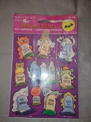 Vintage American Greetings Halloween Forget Me Not Self-Adhesive Stickers