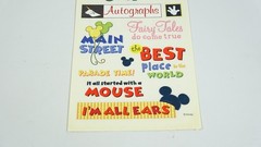 4 SandyLion Disney Phrase Sheet Theme Park DSCB43 Stickers