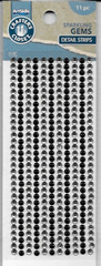 Gems Bling Sparkling Strips Border Black Clear Silver ArtSkills Stickers Crafts
