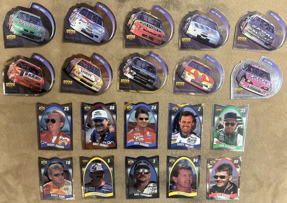 NASCAR Vending Machine Stickers Lot of 20 Vintage 90’s Upper Deck – NEW