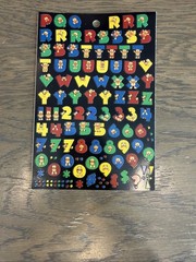 7 Alphabitties Repositionable Acid Free Alphabet Numbers Punctuation Stickers