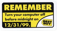 Y2K Best Buy Warning Sticker (Reproduction)