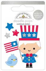 Uncle Sam Doodle Pop Stickers