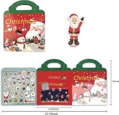 Christmas Sticker Book for Kids – Reusable Stickers For Toddler Travel, Ages 1-8