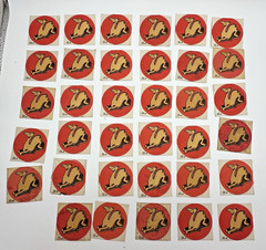Vintage Animal Stickers African Safari Lion Monkey Crocodile