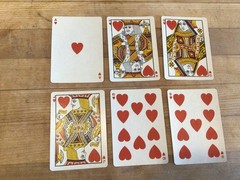 Star Playing Cards Swap/Junk Journal/Scrapbooking Lot of 6 Red Texas Star