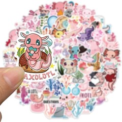 Unique 100PCS Waterproof Axolotl Stickers – Customize Your Belongings with Style