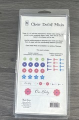 Magic Scraps Clear Detailed Minis Baby Scrapbook Embellishments 2005 NIP Metal