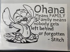 Personalized Disney Stitch Vinyl Decal l Ohana l Choose One to Buy